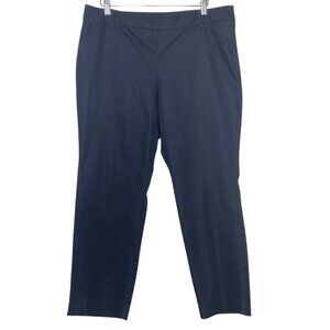 NEW YORK & COMPANY | Women's Navy Blue Cropped Ankle Slim Fit Pants | Size 12